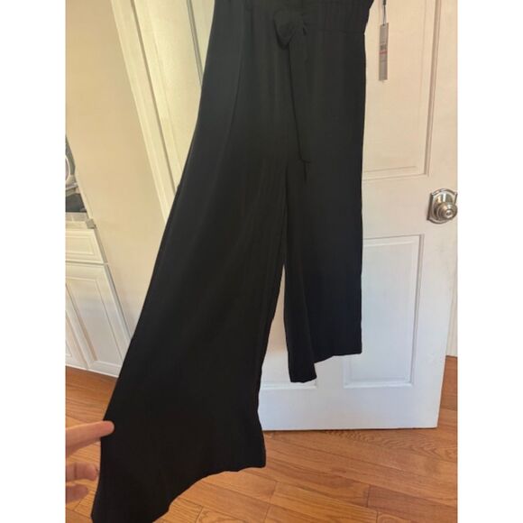 NWT Calvin Klein Wide Leg Jumpsuit, Black, Size 10 - Picture 5 of 10